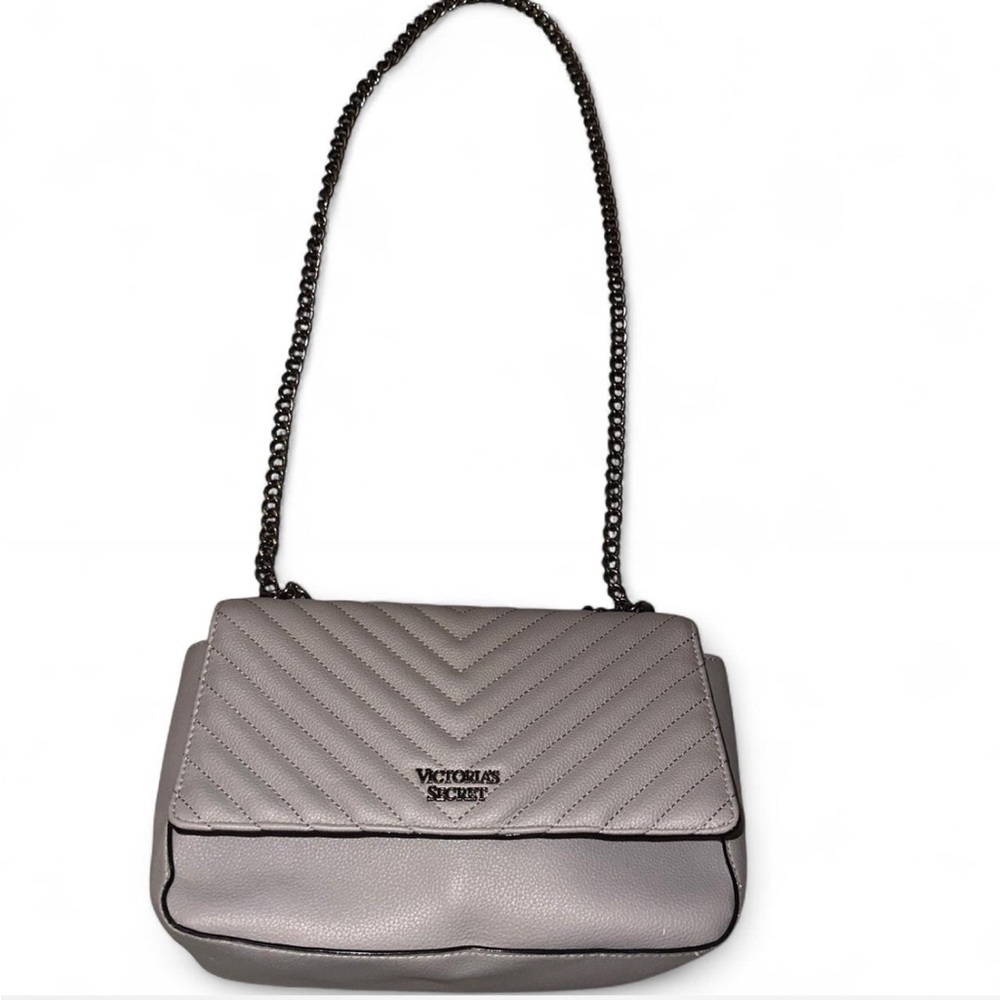 Victoria's Secret Quilted Shoulder Bag in Gray